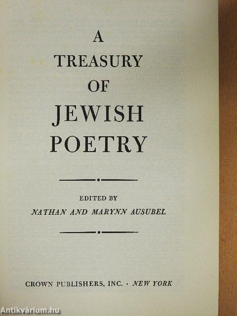 A Treasury of Jewish Poetry
