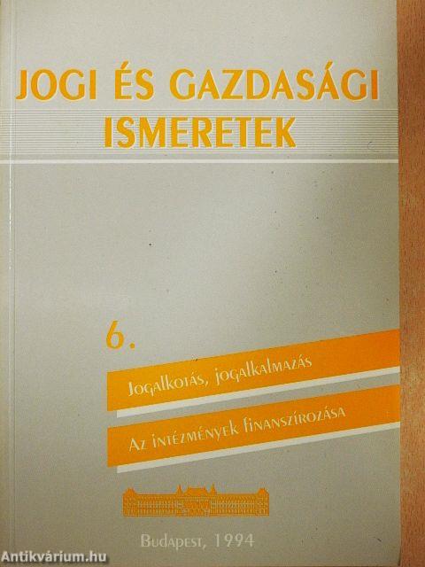Jogi és gazdasági ismeretek 6.