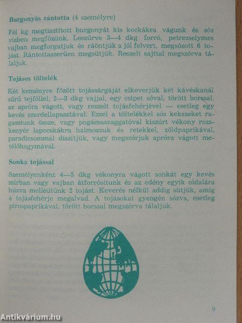 Reggel-délben-este tojás