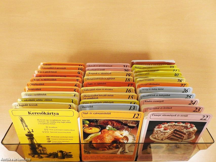Mesterszakács receptkártya gyűjtemény
