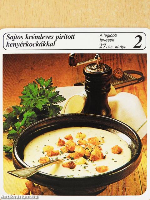 Mesterszakács receptkártya gyűjtemény