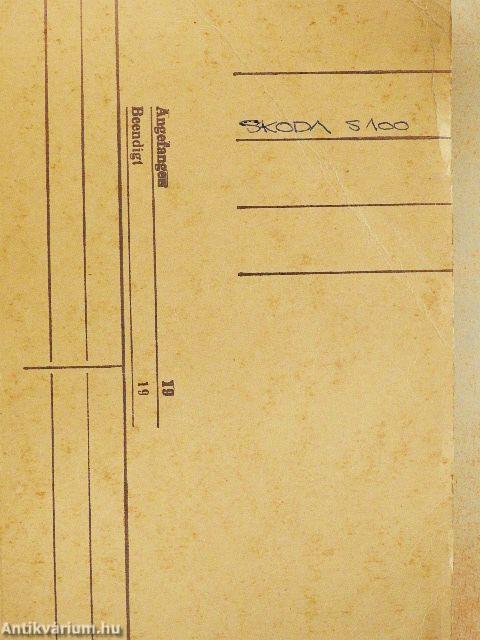 Skoda 100, 100 L, 110 L személygépkocsi kezelési útmutatója