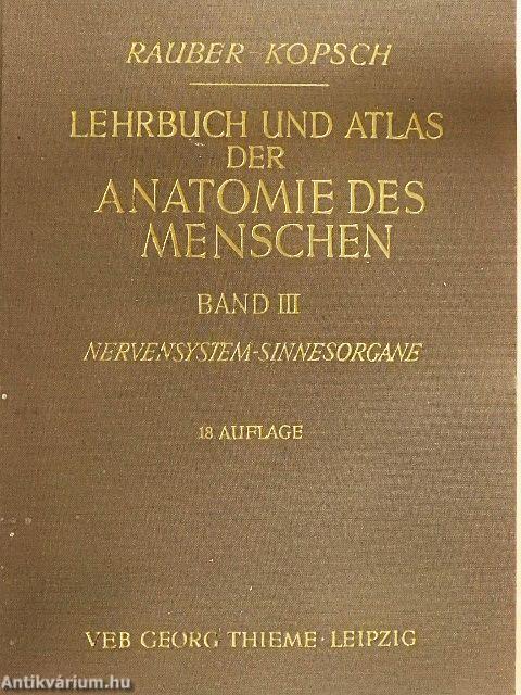 Lehrbuch und Atlas der Anatomie des Menschen III.