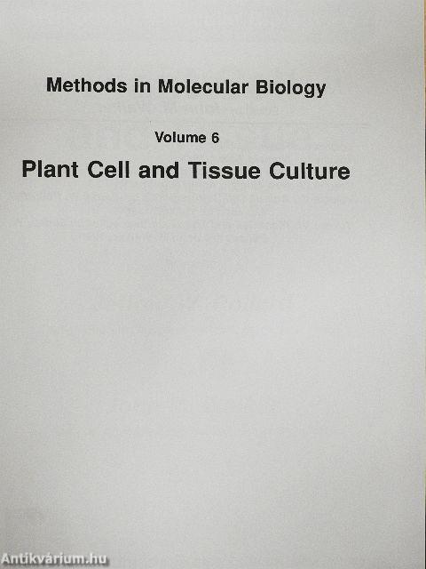 Plant Cell and Tissue Culture