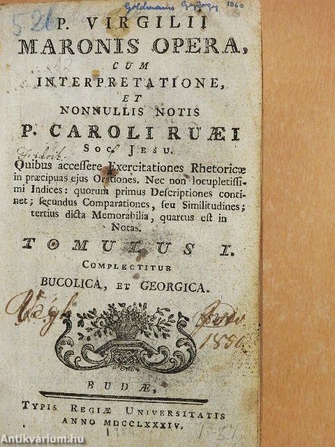 P. Virgilii Maronis opera I-III. (rossz állapotú)