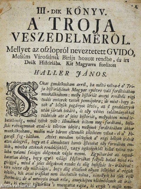 Hármas história (rossz állapotú)