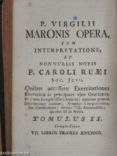 P. Virgilii Maronis opera I-III. (rossz állapotú)
