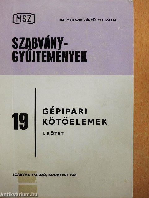 Gépipari kötőelemek I. (töredék)