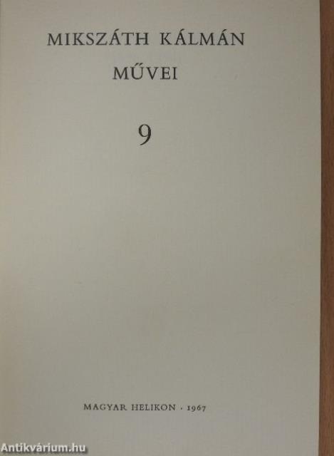 Mikszáth Kálmán művei 9-13.