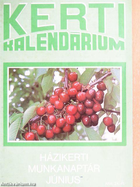Kerti Kalendárium 1989. június