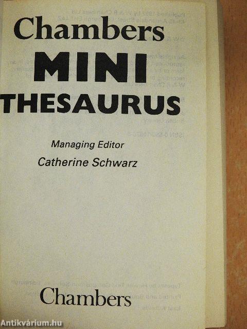 Chambers Mini Thesaurus