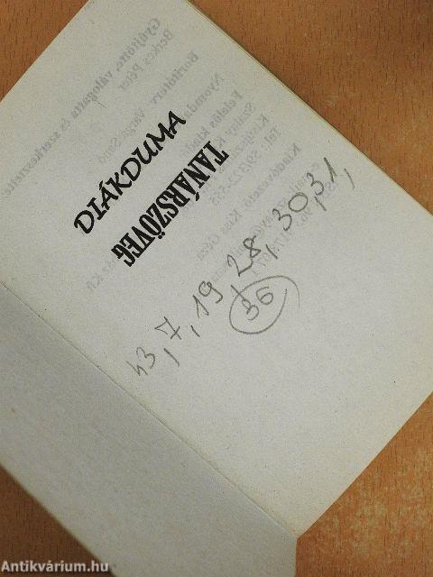 Diákduma/Tanárszöveg