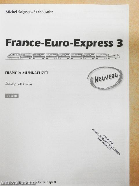 France-Euro-Express 3. - Francia munkafüzet