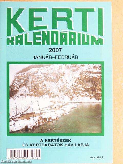 Kerti Kalendárium 2007. január-december