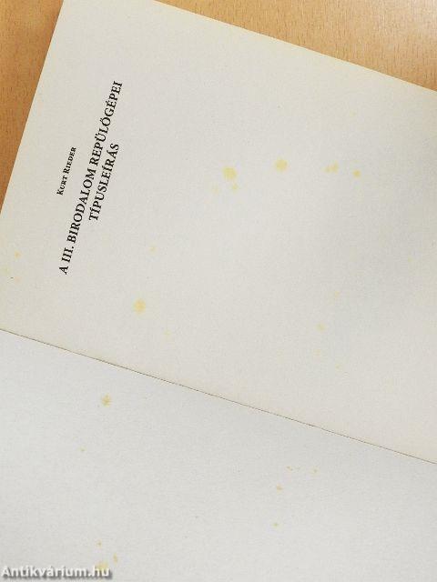 A III. Birodalom repülőgépei