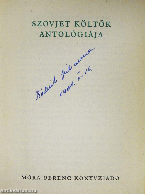 Szovjet költők antológiája