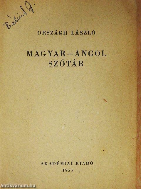 Magyar-angol szótár