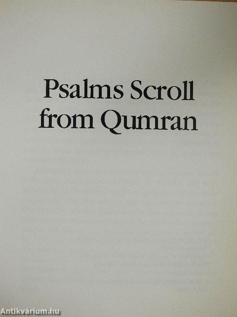 Psalms Scroll from Qumran