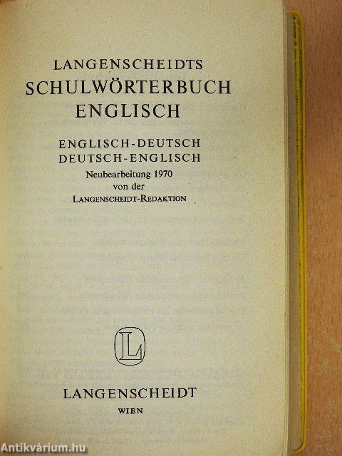 Langenscheidts Schulwörterbuch Englisch