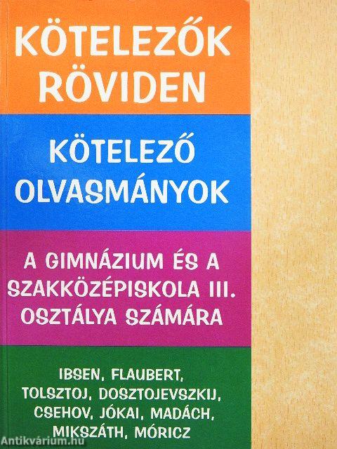 Kötelező olvasmányok