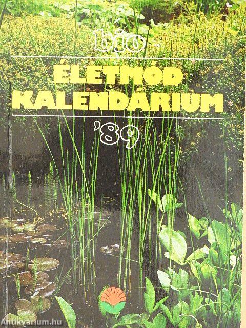 Bio Életmód Kalendárium '89