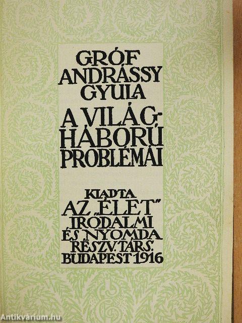 A világháború problémái