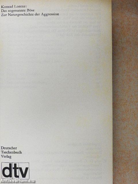 Das sogenannte Böse