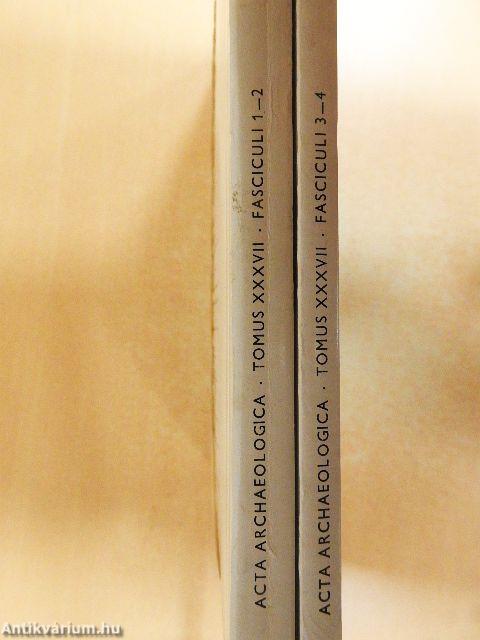 Acta Archaeologica 1985 I-II.