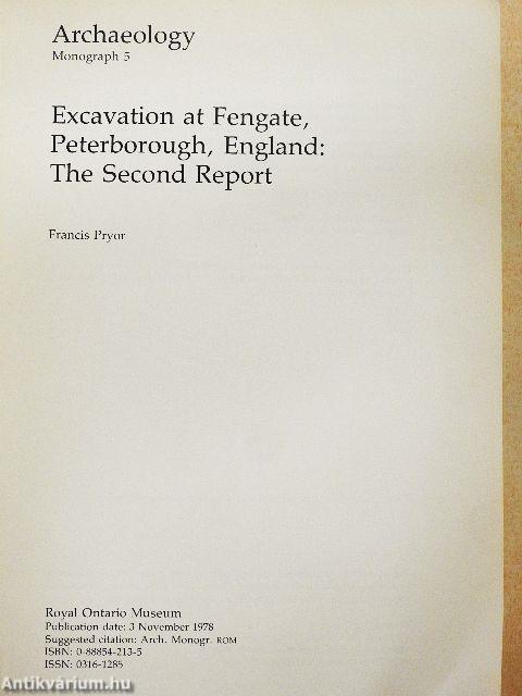 Excavation at Fengate, Peterborough, England: The Second Report