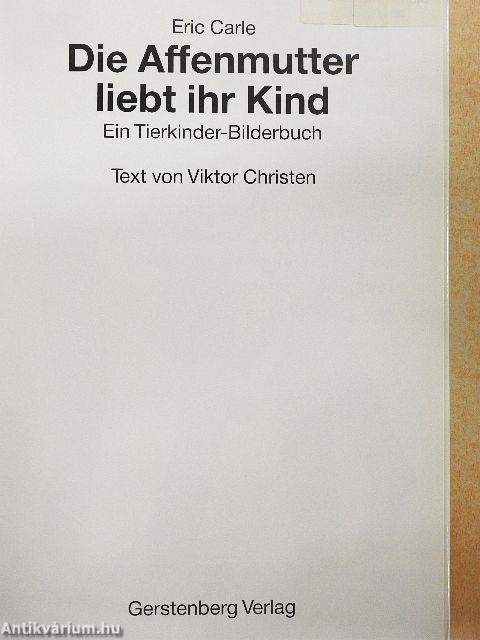 Die Affenmutter liebt ihr Kind