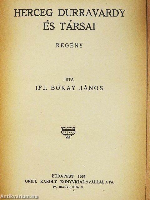 Herceg Durravardy és társai