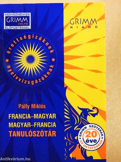 Francia-magyar/magyar-francia tanulószótár