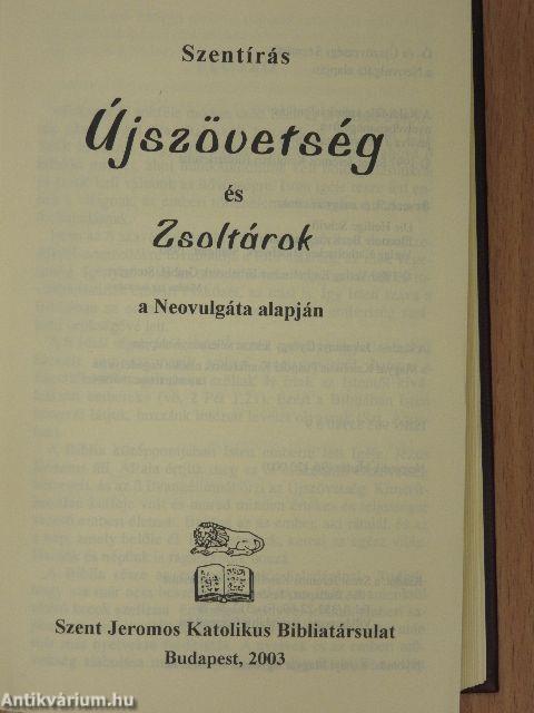 Újszövetség és Zsoltárok a Neovulgáta alapján