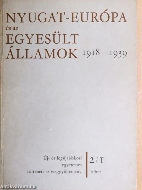 Nyugat-Európa és az Egyesült Államok 1918-1939