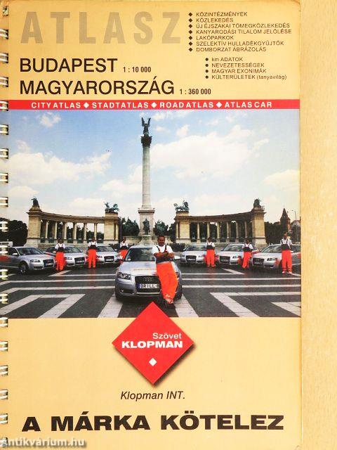 Budapest városatlasz/Magyarország autóatlasz