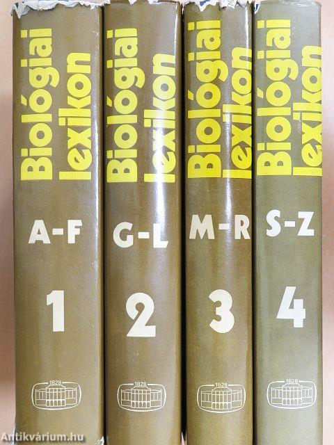 Biológiai lexikon 1-4.