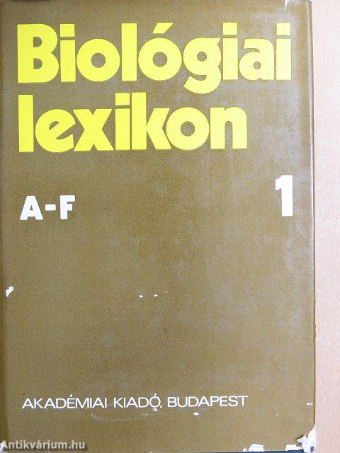 Biológiai lexikon 1-4.
