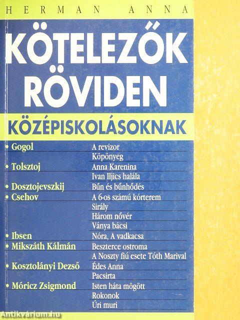 Kötelezők röviden középiskolásoknak 3.