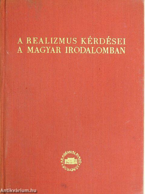 A realizmus kérdései a magyar irodalomban