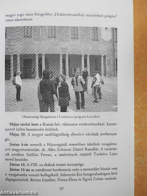 Az 1557-ben alapított kolozsvári Brassai Sámuel Elméleti Líceum Évkönyve a 2004-2005-ös tanévre