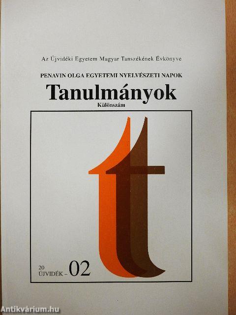 Tanulmányok - Különszám
