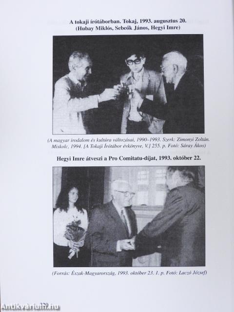 Hegyi Imre (dedikált példány)