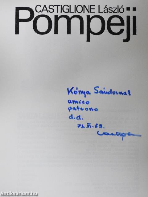 Pompeji (dedikált példány)