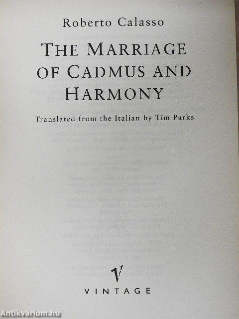 The Marriage of Cadmus and Harmony