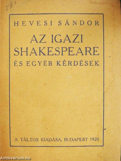 Az igazi Shakespeare