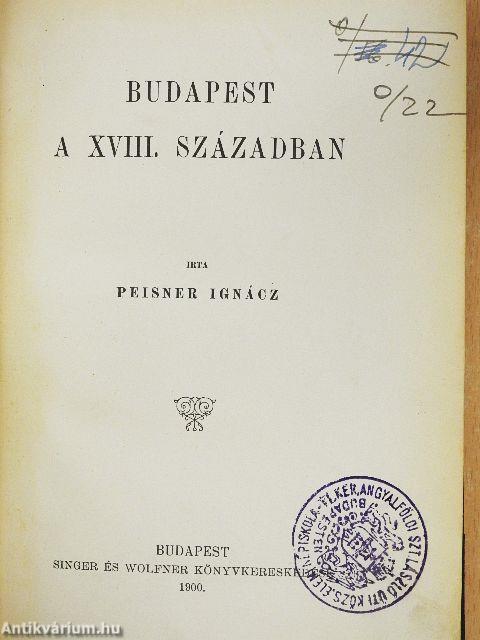 Budapest a XVIII. században