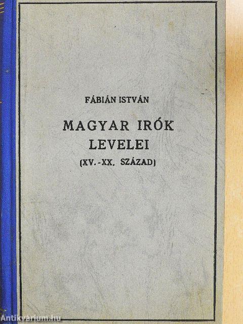 Magyar írók levelei