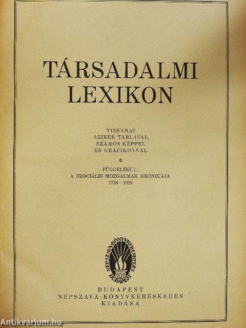 Társadalmi lexikon