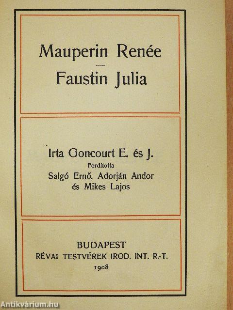 Mauperin Renée/Faustin Julia