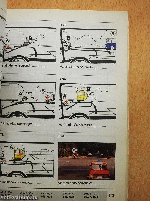 A járművezetői vizsga teszt-kérdéseinek gyűjteménye